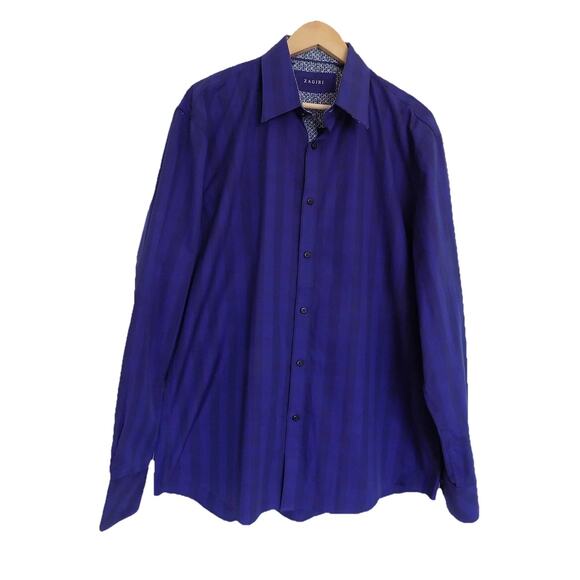 Zagiri mens button front shirt long sleeve size XL - Picture 1 of 5